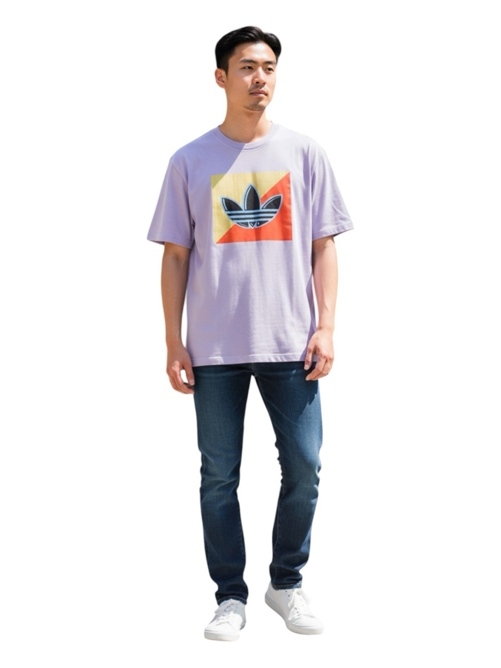 Adidas Diagonal Logo T-Shirt Excellent Condition